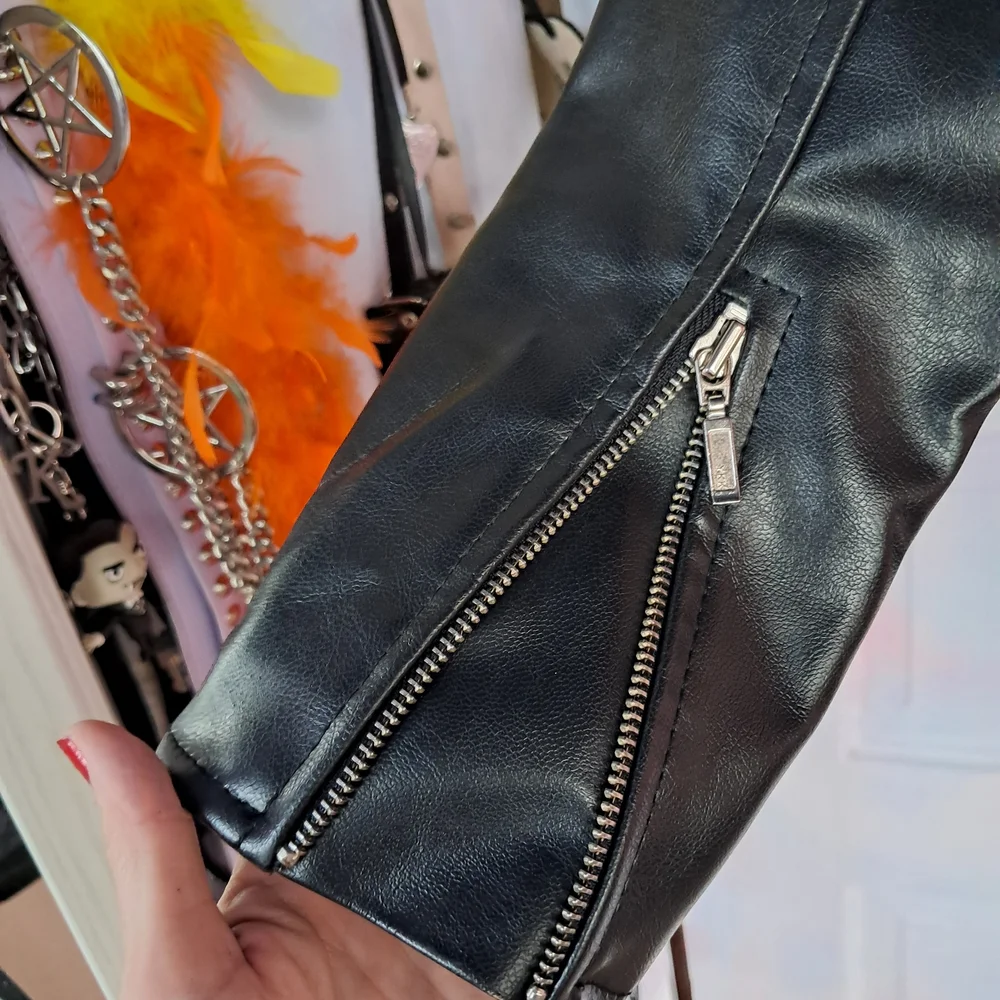 Killstar Black Spiked Biker Jacket - Picture 7 of 10